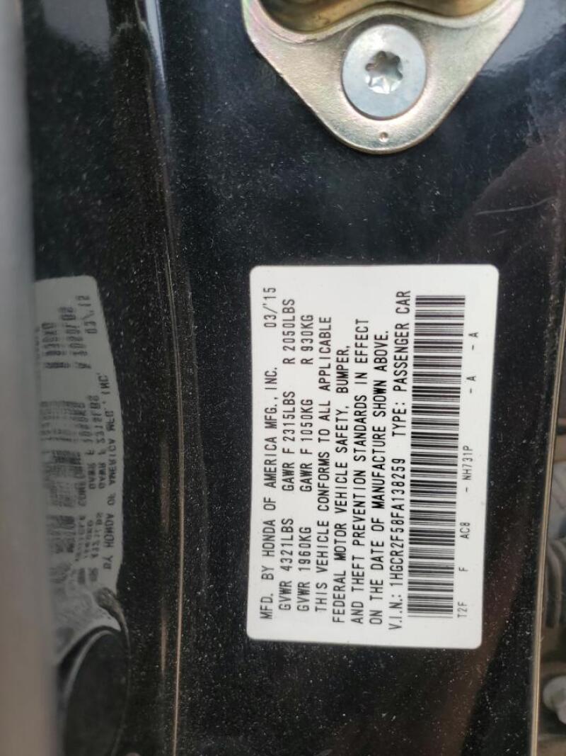 2015 HONDA ACCORD SPORT - 1HGCR2F58FA138259 | SeoVin.biz