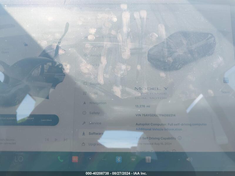 2023 TESLA MODEL Y AWD/LONG RANGE DUAL MOTOR ALL-WHEEL DRIVE - 7SAYGDEE7PA089314 | SeoVin.biz