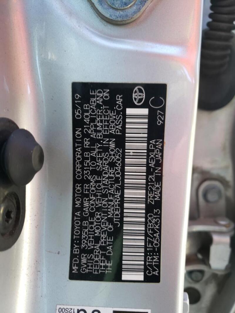 2020 TOYOTA COROLLA LE - JTDEPRAE7LJ046052 | SeoVin.biz