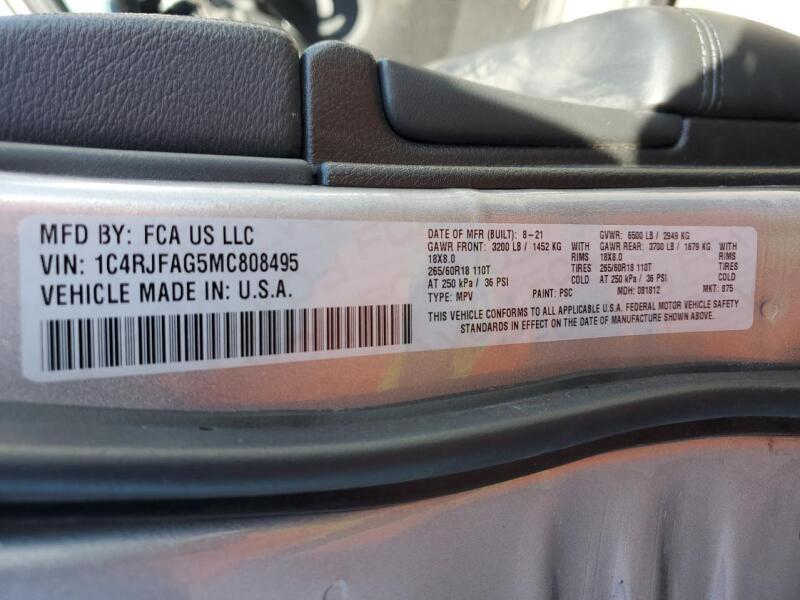 2021 JEEP GRAND CHEROKEE LAREDO - 1C4RJFAG5MC808495 | SeoVin.biz