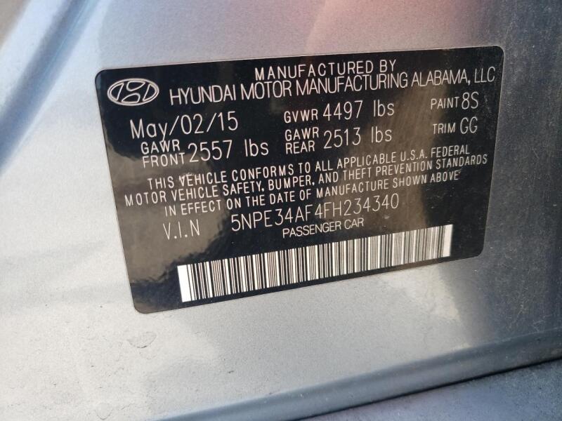 2015 HYUNDAI SONATA SPORT - 5NPE34AF4FH234340 | SeoVin.biz