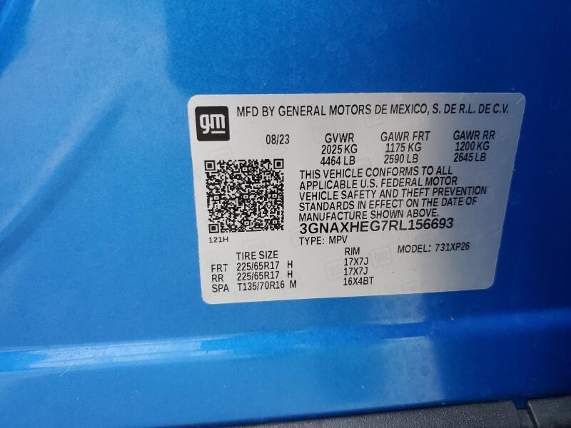 2024 CHEVROLET EQUINOX LS - 3GNAXHEG7RL156693 | SeoVin.biz