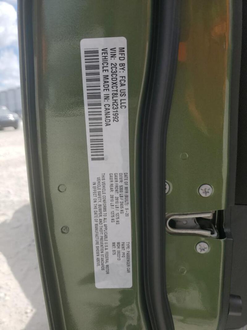 2020 DODGE CHARGER R/T - 2C3CDXCT8LH231992 | SeoVin.biz