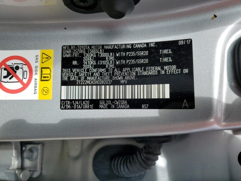 2017 LEXUS RX 350 BASE - 2T2ZZMCA5HC082037 | SeoVin.biz