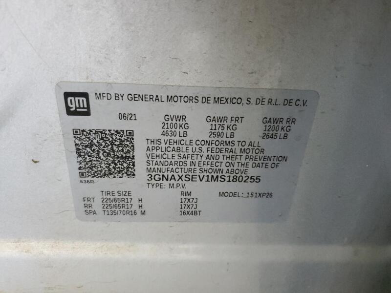 2021 CHEVROLET EQUINOX LS - 3GNAXSEV1MS180255 | SeoVin.biz