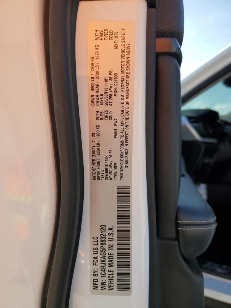 2023 JEEP GRAND CHEROKEE L LAREDO - 1C4RJKAG5P8832120 | SeoVin.biz