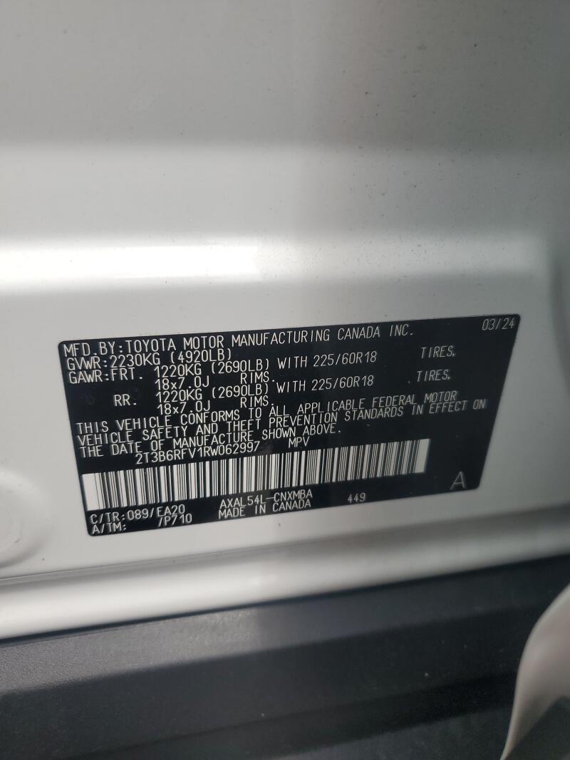 2024 TOYOTA RAV4 XLE PREMIUM - 2T3B6RFV1RW062997 | SeoVin.biz