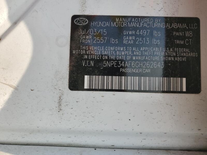 2016 HYUNDAI SONATA SPORT - 5NPE34AF6GH262643 | SeoVin.biz