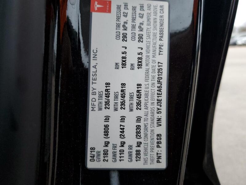 2018 TESLA MODEL 3 - 5YJ3E1EA6JF012517 | SeoVin.biz
