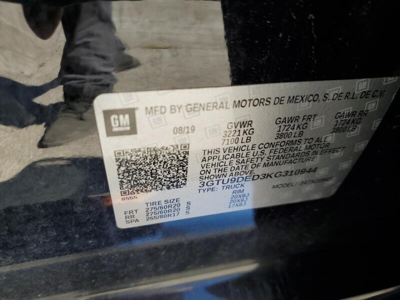 2019 GMC SIERRA K1500 SLT - 3GTU9DED3KG310944 | SeoVin.biz