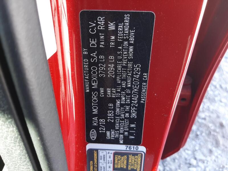 2019 KIA FORTE FE - 3KPF24AD7KE074295 | SeoVin.biz