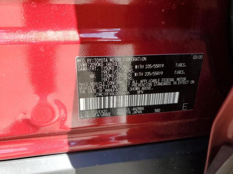 2020 TOYOTA RAV4 XLE PREMIUM - JTMC1RFV6LD056636 | SeoVin.biz