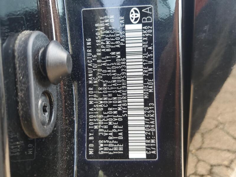 2017 TOYOTA COROLLA L - 5YFBURHE9HP592386 | SeoVin.biz