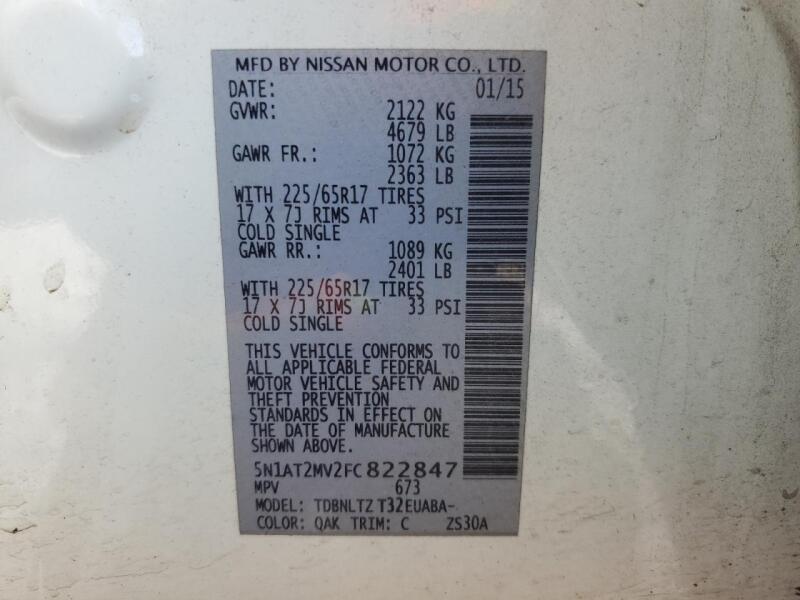 2015 NISSAN ROGUE S - 5N1AT2MV2FC822847 | SeoVin.biz