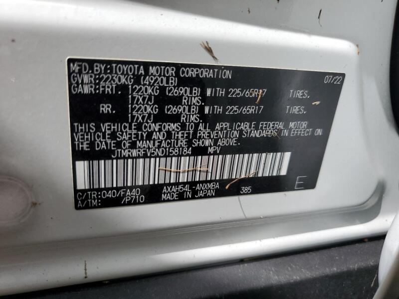 2022 TOYOTA RAV4 XLE - JTMRWRFV5ND158184 | SeoVin.biz