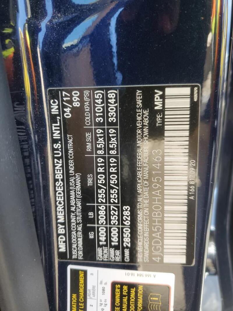 2017 MERCEDES-BENZ GLE 350 4MATIC - 4JGDA5HB0HA951463 | SeoVin.biz
