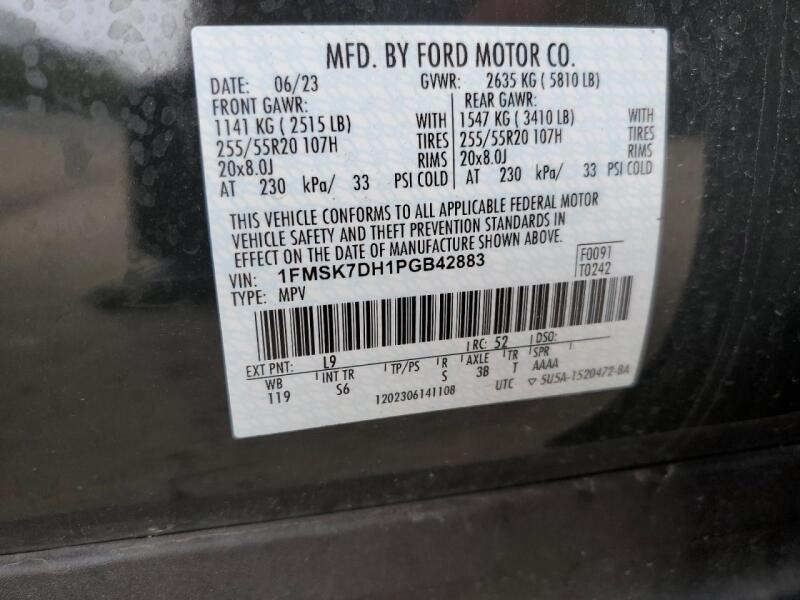 2023 FORD EXPLORER XLT - 1FMSK7DH1PGB42883 | SeoVin.biz