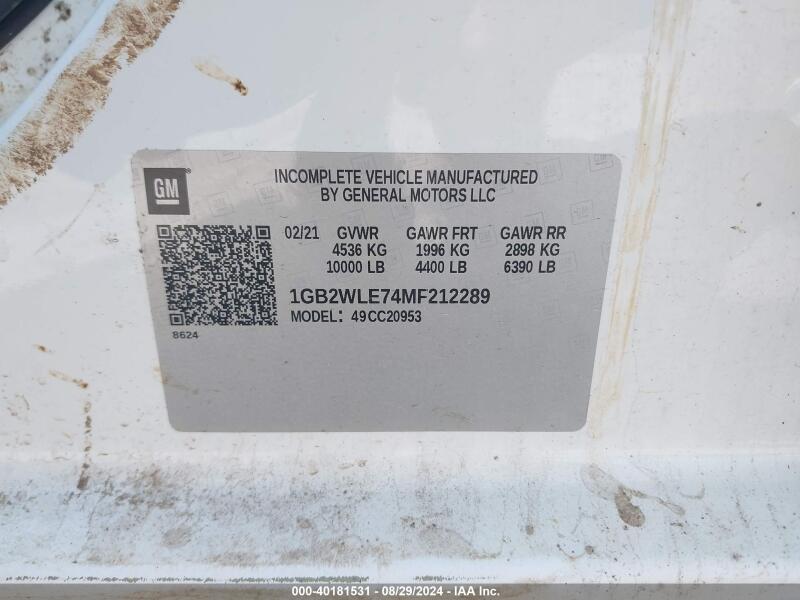 2021 CHEVROLET SILVERADO 2500HD 2WD DOUBLE CAB LONG BED WT - 1GB2WLE74MF212289 | SeoVin.biz
