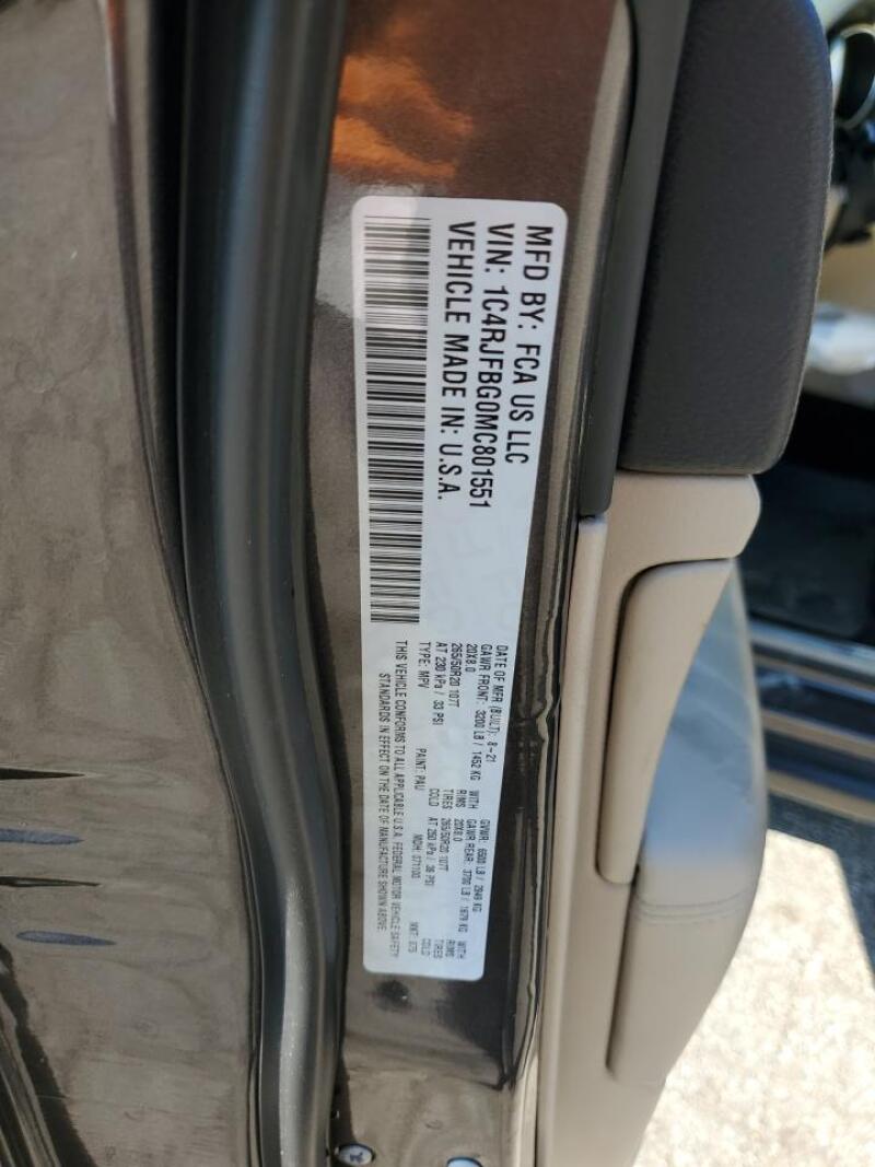 2021 JEEP GRAND CHEROKEE LIMITED - 1C4RJFBG0MC801551 | SeoVin.biz