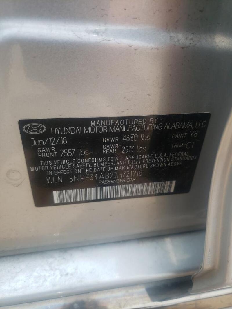 2018 HYUNDAI SONATA SPORT - 5NPE34AB2JH721218 | SeoVin.biz