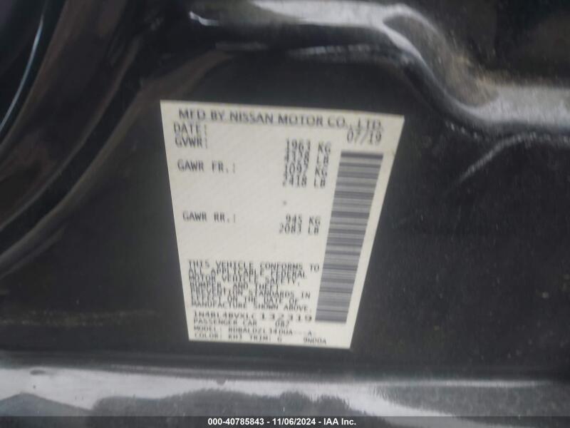 2020 NISSAN ALTIMA S FWD - 1N4BL4BVXLC132319 | SeoVin.biz