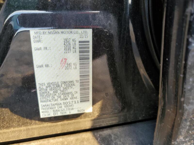 2016 NISSAN ALTIMA 2.5 - 1N4AL3AP6GN305711 | SeoVin.biz