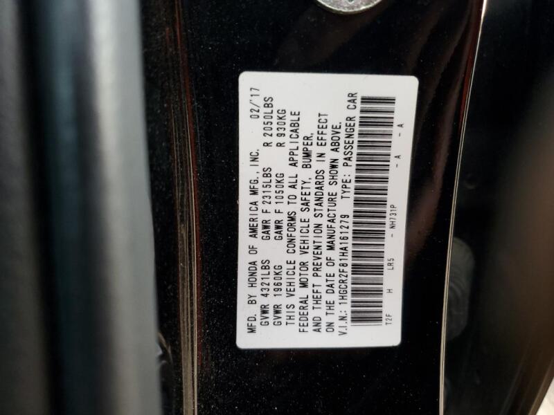 2017 HONDA ACCORD EXL - 1HGCR2F81HA161279 | SeoVin.biz