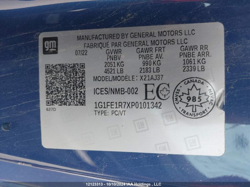 2023 CHEVROLET CAMARO - 1G1FE1R7XP0101342 | SeoVin.biz