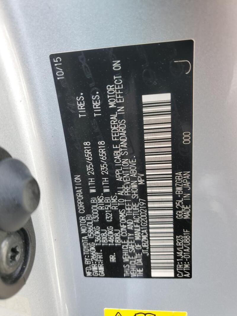 2016 LEXUS RX 350 - JTJBZMCA1G2002197 | SeoVin.biz