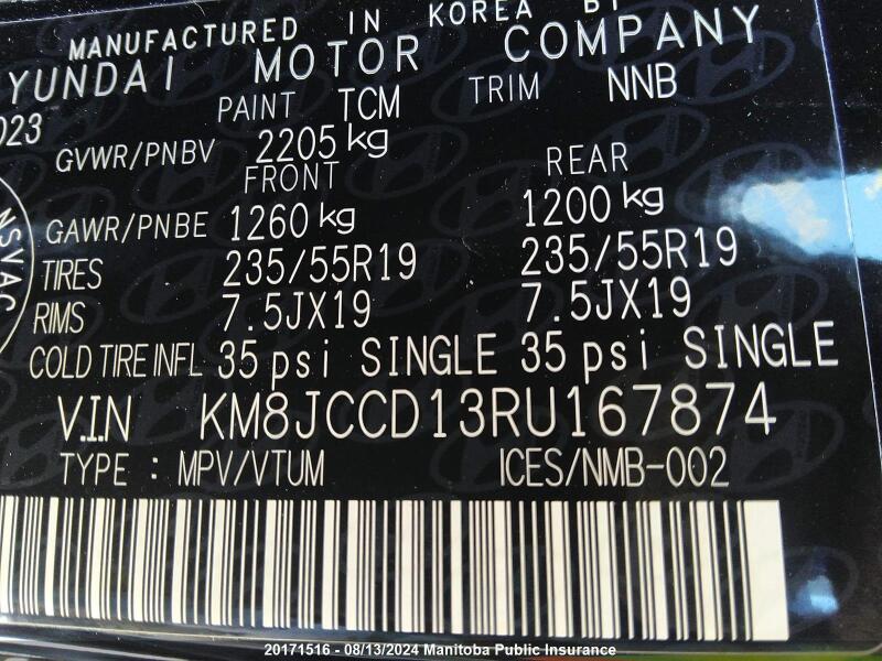 2024 HYUNDAI TUCSON ULTIMATE HYBRID - KM8JCCD13RU167874 | SeoVin.biz