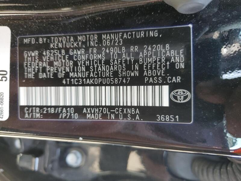2023 TOYOTA CAMRY LE - 4T1C31AK0PU058747 | SeoVin.biz