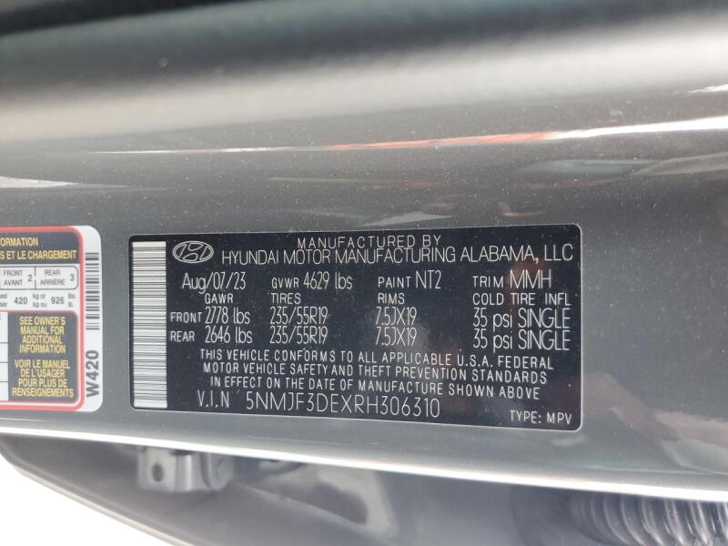 2024 HYUNDAI TUCSON SEL - 5NMJF3DEXRH306310 | SeoVin.biz