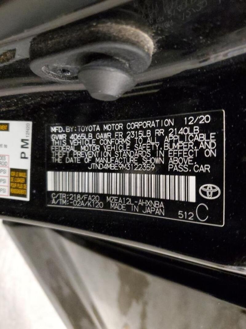 2021 TOYOTA COROLLA SE - JTND4MBE9M3122359 | SeoVin.biz