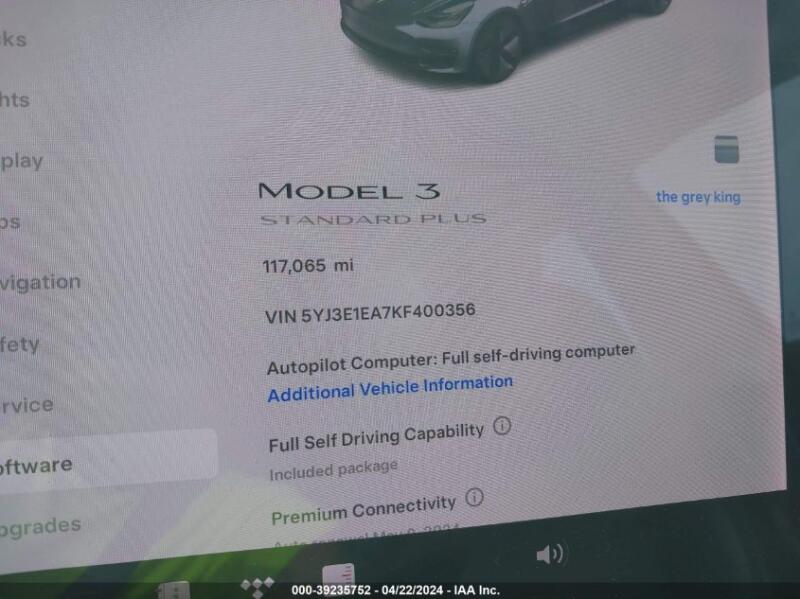 2019 TESLA MODEL 3 LONG RANGE/MID RANGE/STANDARD RANGE/STANDARD RANGE PLUS - 5YJ3E1EA7KF400356 | SeoVin.biz