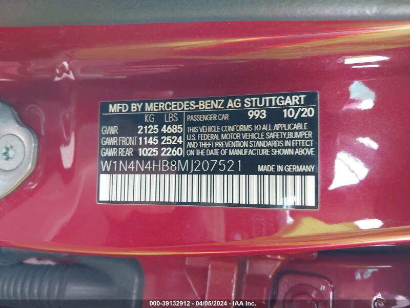 2021 MERCEDES-BENZ GLA 250 4MATIC - W1N4N4HB8MJ207521 | SeoVin.biz
