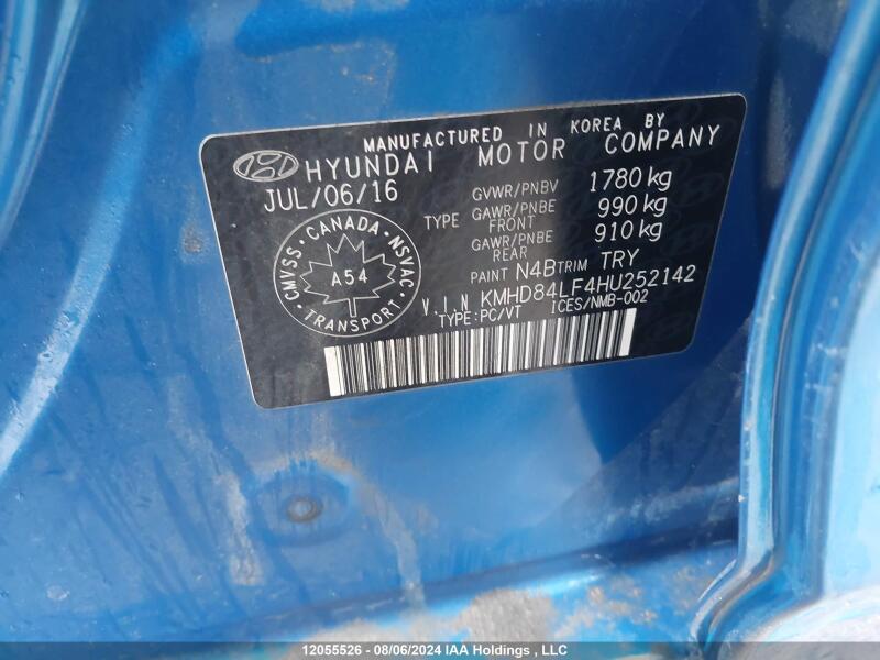 2017 HYUNDAI ELANTRA GL - KMHD84LF4HU252142 | SeoVin.biz