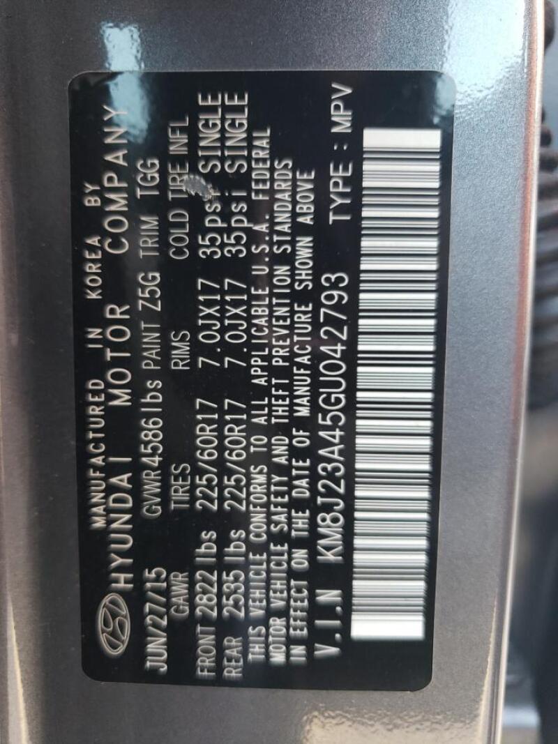 2016 HYUNDAI TUCSON SE - KM8J23A45GU042793 | SeoVin.biz