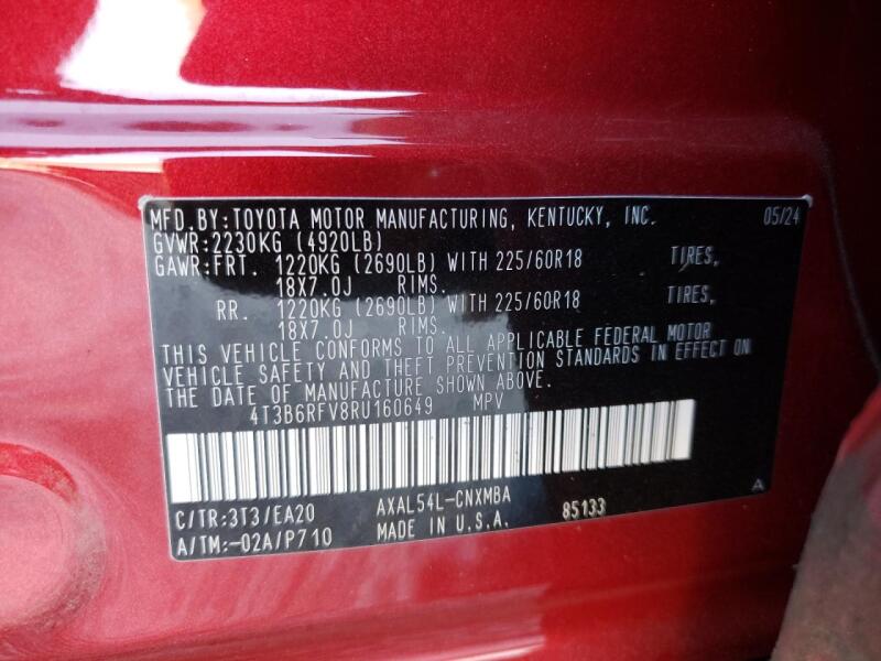 2024 TOYOTA RAV4 XLE PREMIUM - 4T3B6RFV8RU160649 | SeoVin.biz