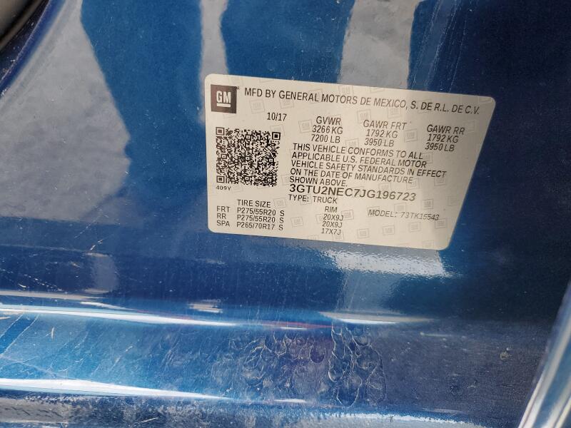 2018 GMC SIERRA K1500 SLT - 3GTU2NEC7JG196723 | SeoVin.biz