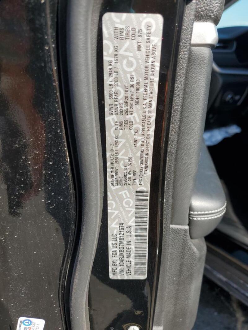 2021 JEEP GRAND CHEROKEE L LIMITED - 1C4RJKBG7M8121674 | SeoVin.biz