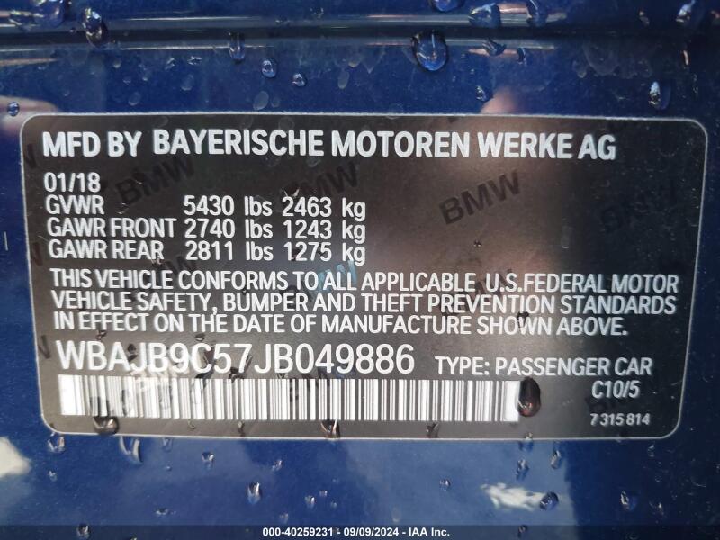 2018 BMW M550I XDRIVE - WBAJB9C57JB049886 | SeoVin.biz