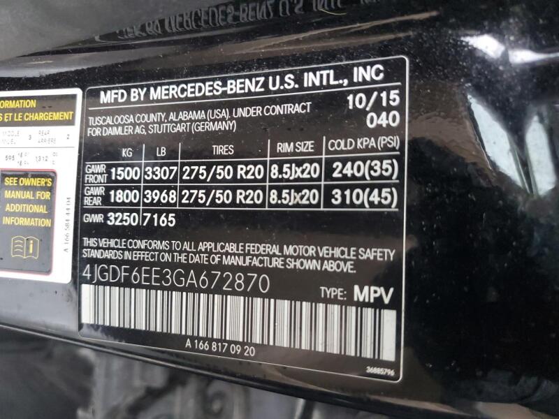2016 MERCEDES-BENZ GL 450 4MATIC - 4JGDF6EE3GA672870 | SeoVin.biz