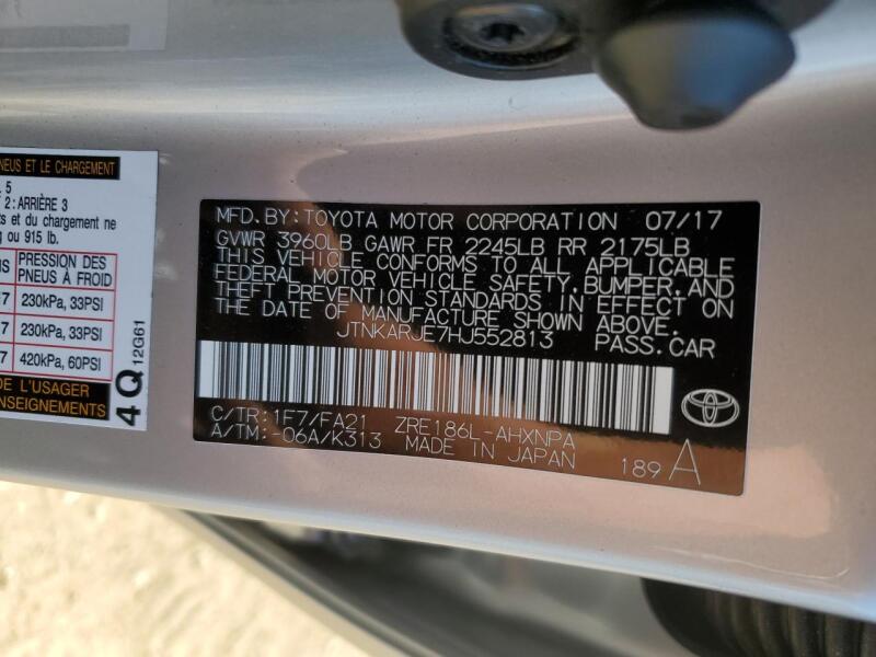 2017 TOYOTA COROLLA IM - JTNKARJE7HJ552813 | SeoVin.biz