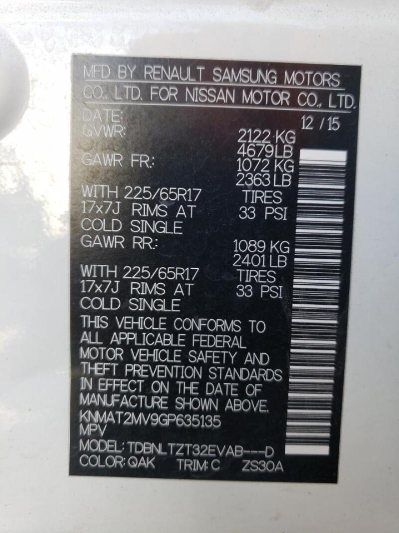 2016 NISSAN ROGUE S - KNMAT2MV9GP635135 | SeoVin.biz