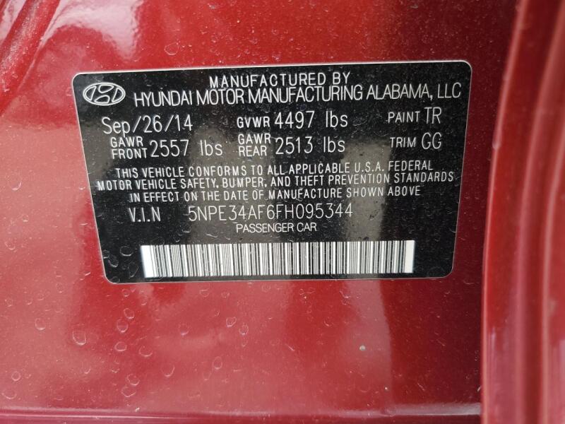 2015 HYUNDAI SONATA SPORT - 5NPE34AF6FH095344 | SeoVin.biz