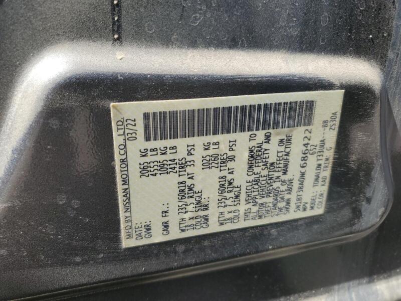 2022 NISSAN ROGUE SV - 5N1BT3BA0NC686422 | SeoVin.biz