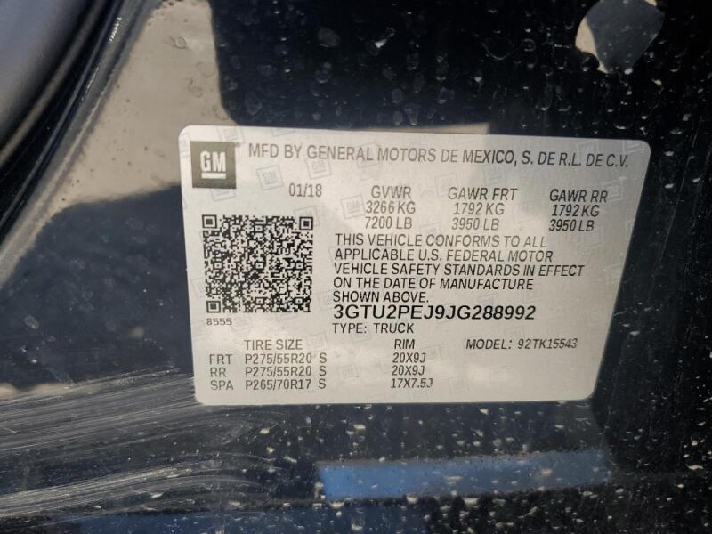 2018 GMC SIERRA K1500 DENALI - 3GTU2PEJ9JG288992 | SeoVin.biz