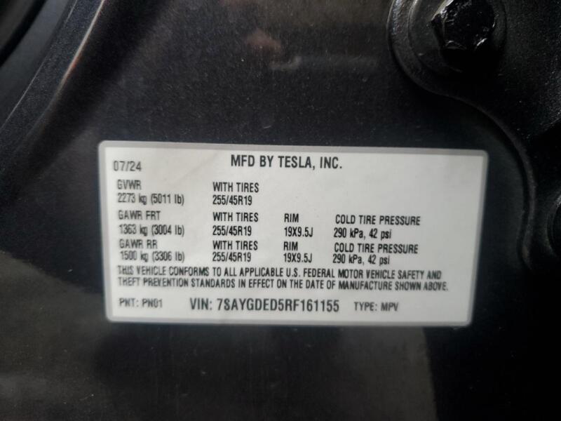 2024 TESLA MODEL Y - 7SAYGDED5RF161155 | SeoVin.biz