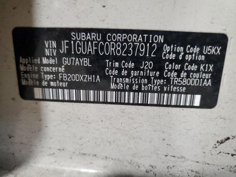 2024 SUBARU IMPREZA SPORT - JF1GUAFC0R8237912 | SeoVin.biz