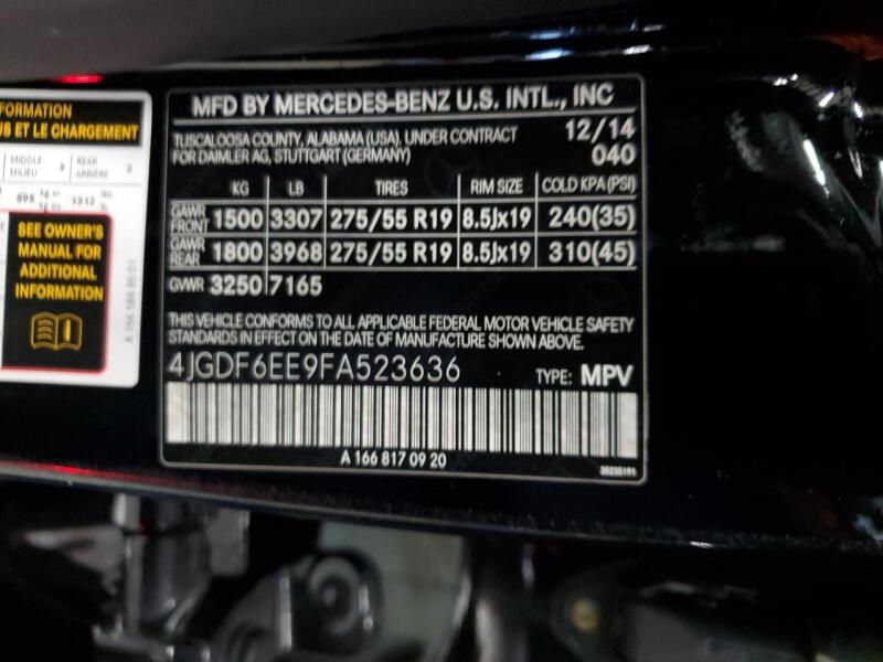 2015 MERCEDES-BENZ GL 450 4MATIC - 4JGDF6EE9FA523636 | SeoVin.biz